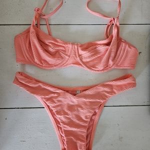Seafolly Coral Textured Bikini Set